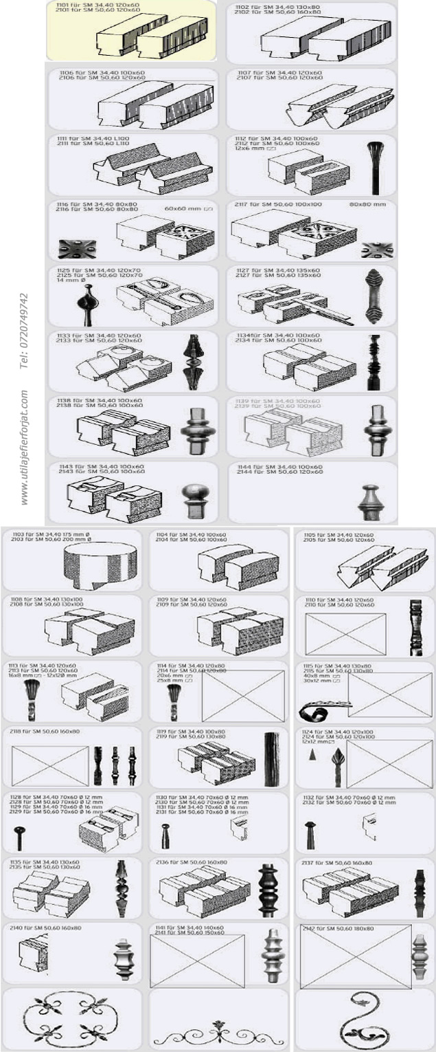 Matrite Ciocan Pneumatic - Fier forjat
